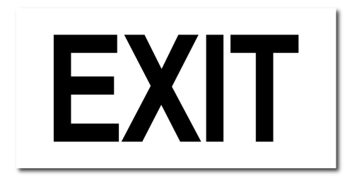 Exit Black And White