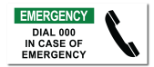 Emergency Dial 000 In Case Of Emergency