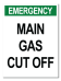 Emergency Main Gas Cut Off