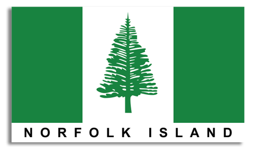 Australia Norfolk Island Flag with Name