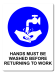 Mandatory Hands Must Be Washed Before Returning To Work [ID:1908-10814]