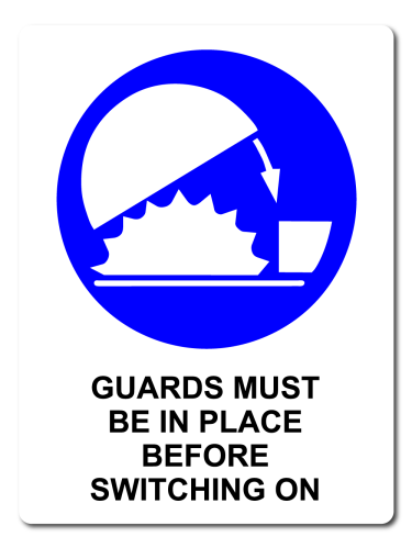 Mandatory Guards Must Be In Place Before Switching On [ID:1908-10815]