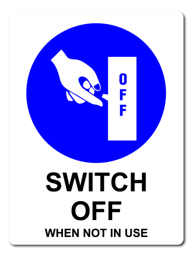 Mandatory Switch Off When Not In Use [ID:1908-10817]