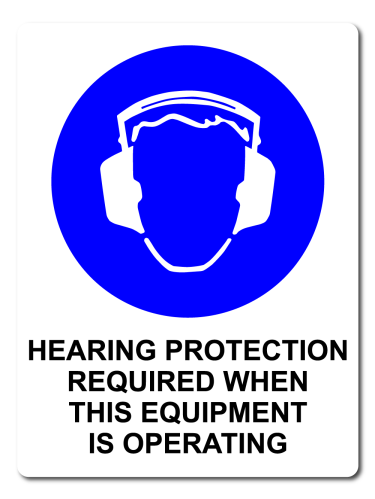Mandatory Hearing Protection Required When This Equipment Is Operating [ID:1908-10881]