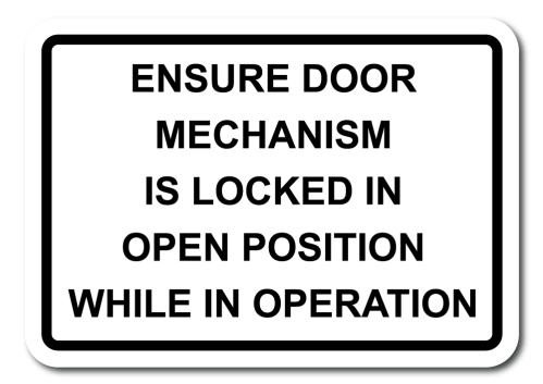 Ensure Door Mechanism Is Locked