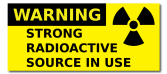 Warning Strong Radioactive Source In Use