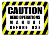 Caution Read Operations Manual Before Use