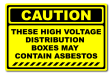 Caution These High Voltage Distribution Boxes May Contain Asbestos