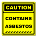 Caution Contains Asbestos