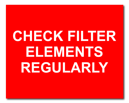 Check Filter Elements Regularly