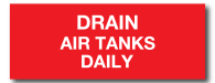Drain Air Tanks Daily