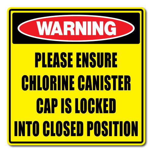 Warning Please Ensure Canister Cap Is Locked Into Closed Position
