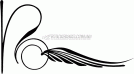 Classic Pinstripe Scroll Decal No:PS-0029