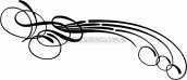 Classic Pinstripe Scroll Decal No:PS-0076