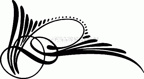 Classic Pinstripe Scroll Decal No:PS-0079