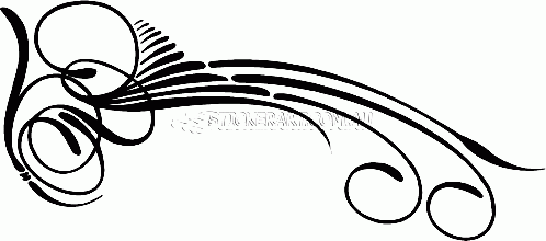 Classic Pinstripe Scroll Decal No:PS-0081