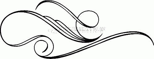 Classic Pinstripe Scroll Decal No:PS-0128