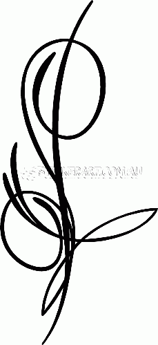 Classic Pinstripe Scroll Decal No:PS-0157