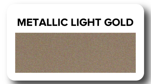 150mm (6in) x 15 Metres Striping Roll - Metallic Light Gold