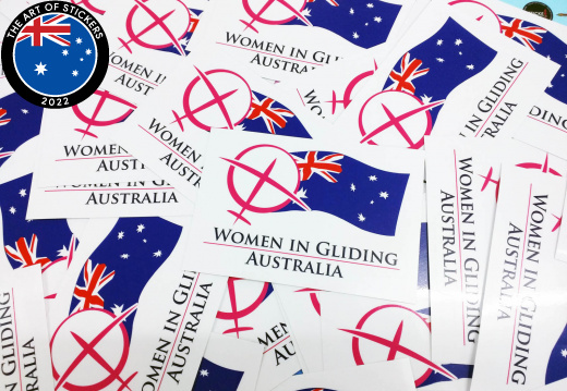 2016 06 women in gliding australia custom contour cut stickers