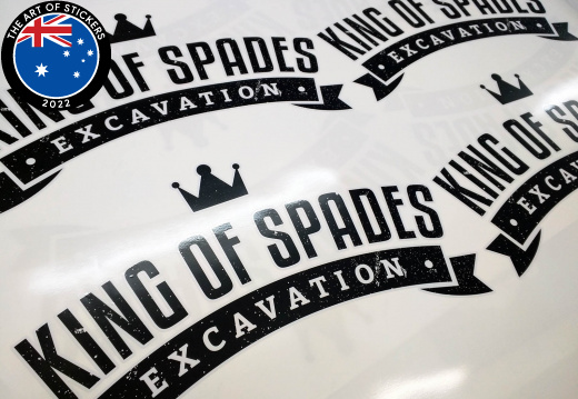 2016 08 king of spades excavation hurstbridge victoria custom truck stickers