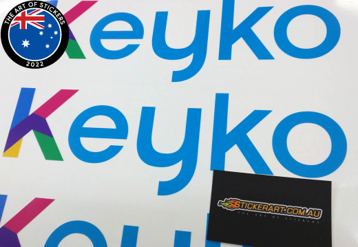 2016 10 keyko printed vinyl cut sticker decal