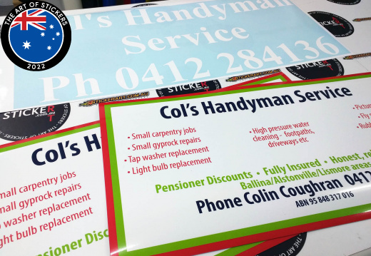 2016 10 cols handyman service magnetic car signs alstonville new south wales