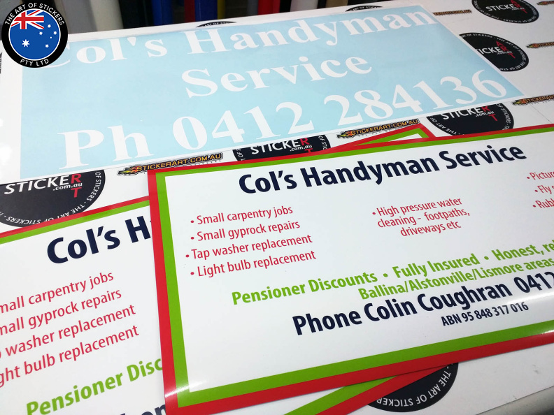 2016 10 cols handyman service magnetic car signs alstonville new south wales