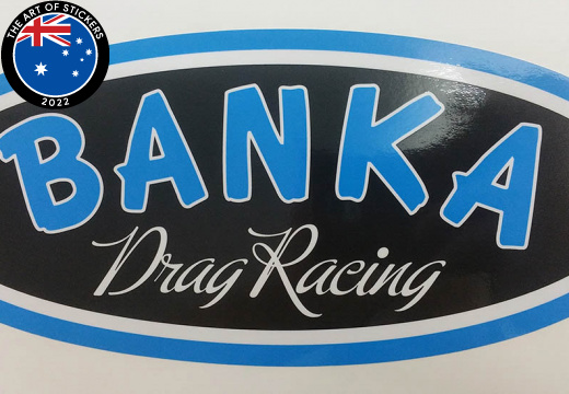 201701 banka drag racing printed contour cut sticker