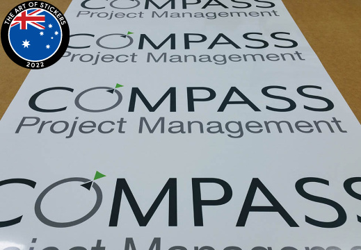201702 compass project management printed sticker