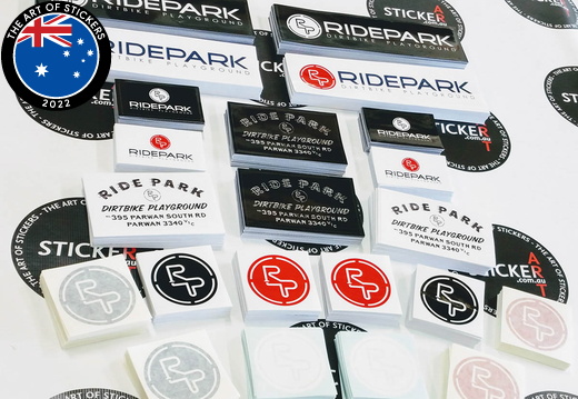 20170505 custom printed ridepark dirtbike stickers