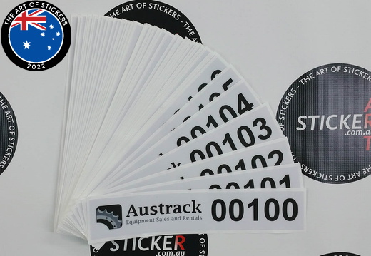 20170628 custom printed austrack sequential stickers