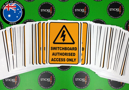 2017 07 primo smallgoods switchboard authorised access only printed custom stickers