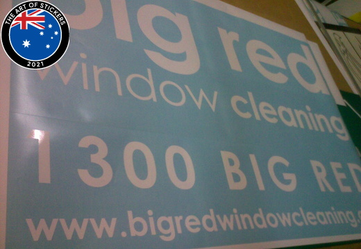 Big Red Window Cleaning  Sticker  2
