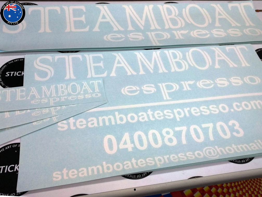 2016 10 vinyl cut stickers steamboat espresso north quay brisbane city queensland