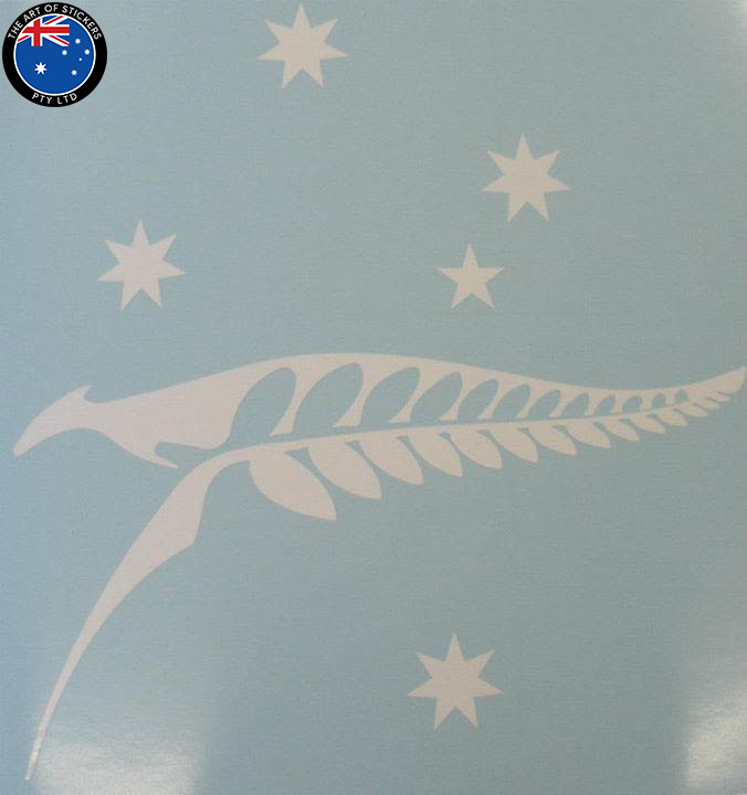 Australia fern kangaroo southern cross decal sticker