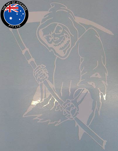 grim reaper vinyl cut design sticker decal
