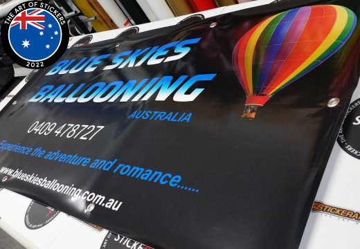 2016 11 banner with eyelets blue skies balloning australia greensborough victoria