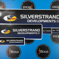 Custom Printed Silverstrand Developments Logo Stickers