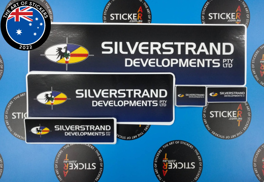 Custom Printed Silverstrand Developments Logo Stickers