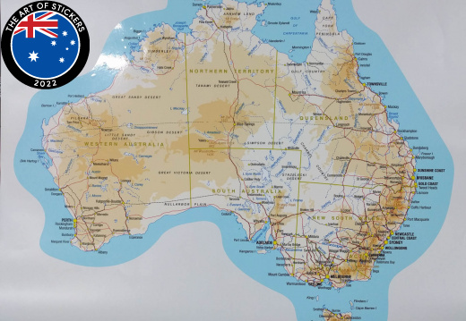 Map of Australia Catalogue Decal Sticker