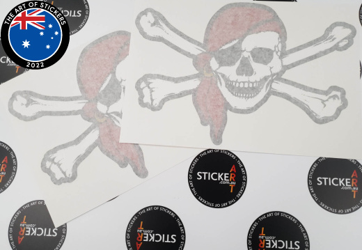 Custom Printed Pirate Skull & Crossbones Decals Stickers