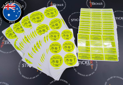 Custom Printed Elke's Oils Product Business Stickers