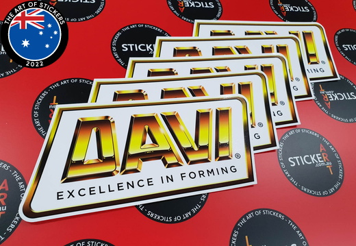 Custom Printed Perforated Cut Davi Experience in Forming Business Stickers