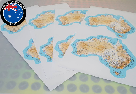 Catalogue Printed Australian Map Stickers