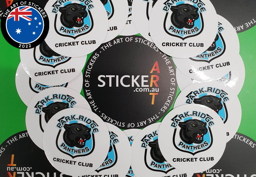Custom Printed Park Ridge Panthers Cricket Club Logo Stickers