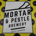 Custom Vinyl Cut Mortar & Pestle Brewery Coffs Harbour Business Decal