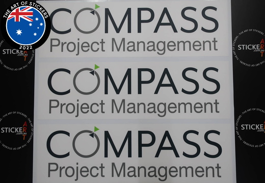 Custom Printed Compass Management Stickers