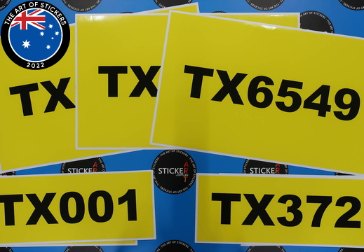 Custom Printed Toxfree ID Decals