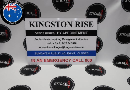 Custom Signage Kingston Rise Office Sign